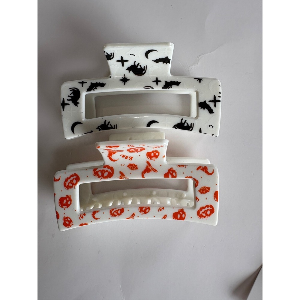 Girls Halloween Hair Accessory Bundle NEW Fall Pumpkin Ghost Claw Clip Snap Clip - Picture 3 of 4